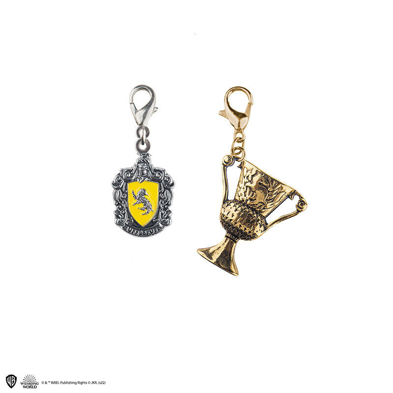 Set de 2 Charms Hufflepuff(escudo y taza)