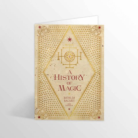 Tarjeta de felicitación - La historia de la magia Minalima-Harry Potter