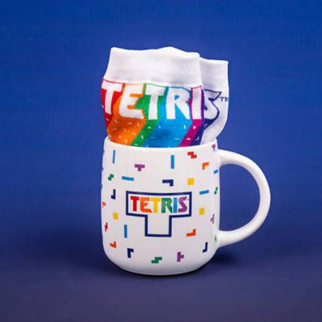 Set de Taza y Calcetín de Tetris