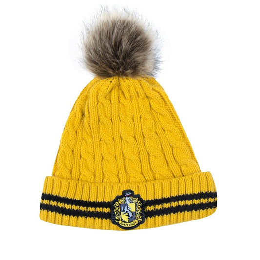 Gorro de lana con pompón Hufflepuff