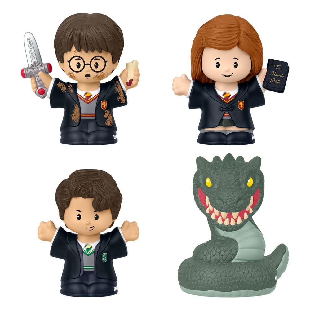 Harry Potter Pack de 4 Minifiguras Fisher-Price Little People Collector Cámara Secreta 6 cm