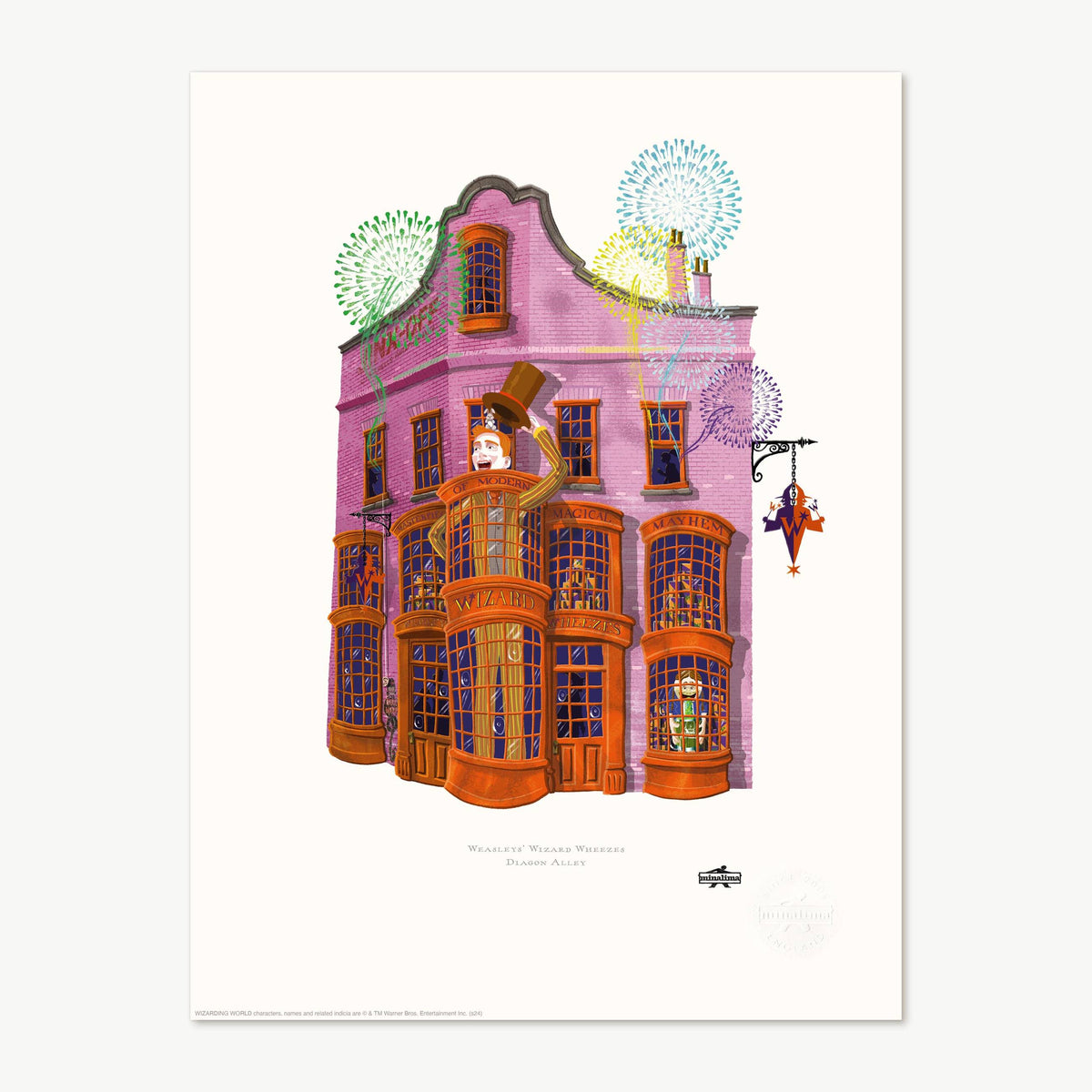 Lámina Artística Tienda de Weasley MinaLima - Harry Potter
