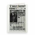 Tarjeta de felicitación lenticular de Severus Snape, el nuevo director de Hogwarts. Minalima-Harry Potter