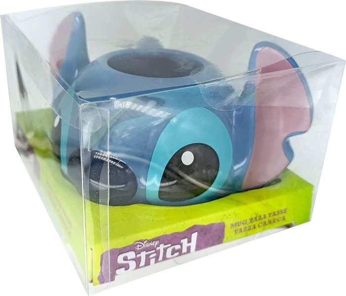 Taza Cerámica 3D Xxl Ml Stitch En Caja Regalo