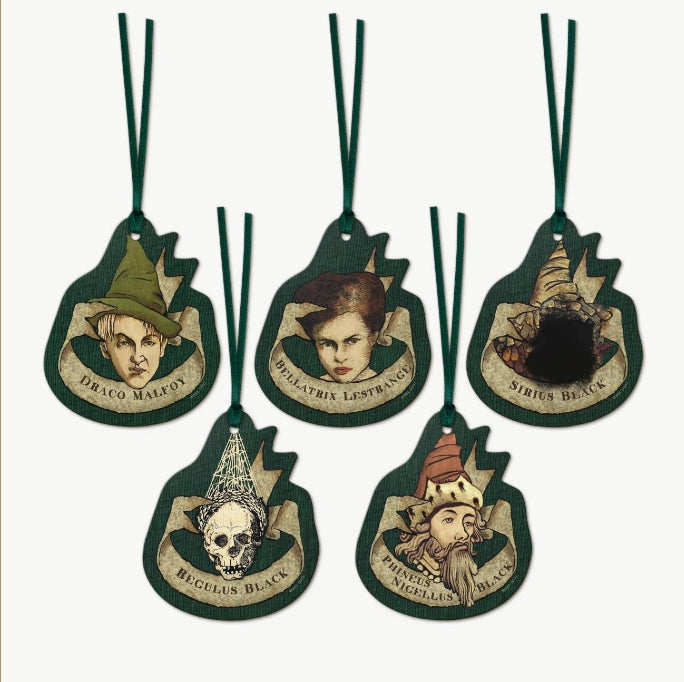 Juego De 5 Etiquetas De Regalo De Tapiz Familia Black Minalima - Harry Potter