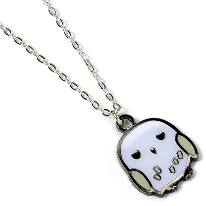 Harry Potter Cutie Collection Collar con Colgante Hedwig (bañado en plata)