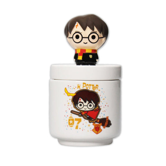 Bote con tapa Harry Potter Kawaii 14cm