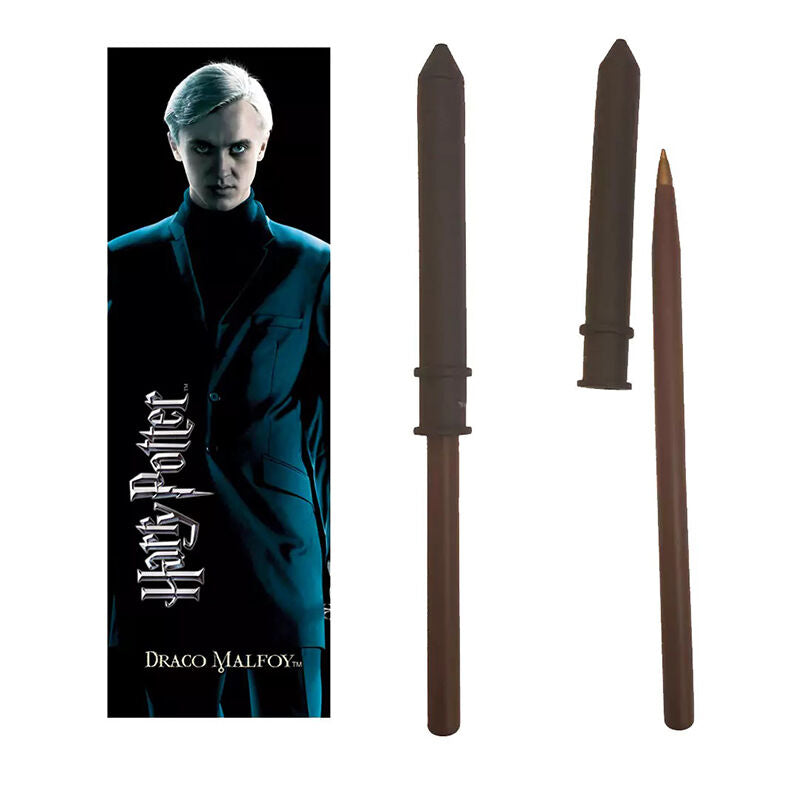 Bolígrafo Varita & marca página Draco Malfoy 23 cm