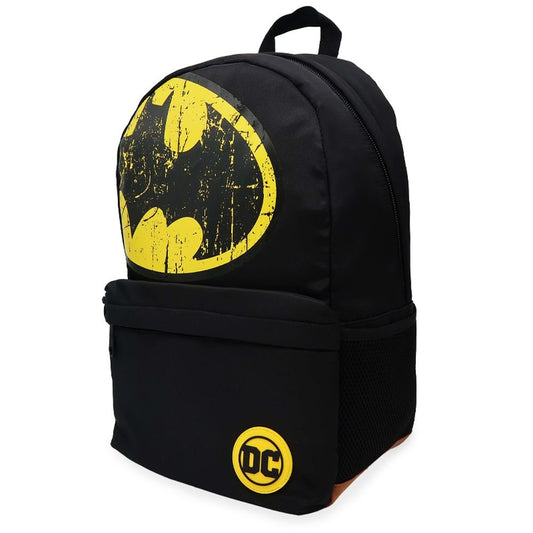 Mochila Escolar Con Bolsillo Negra Batman Dc 44X30