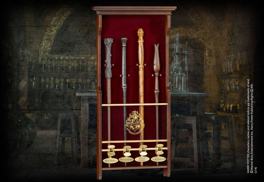 Harry Potter presentation wall for 4 magic wands