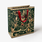 Bolsa de regalo grande, tapiz MinaLima negro - Harry Potter