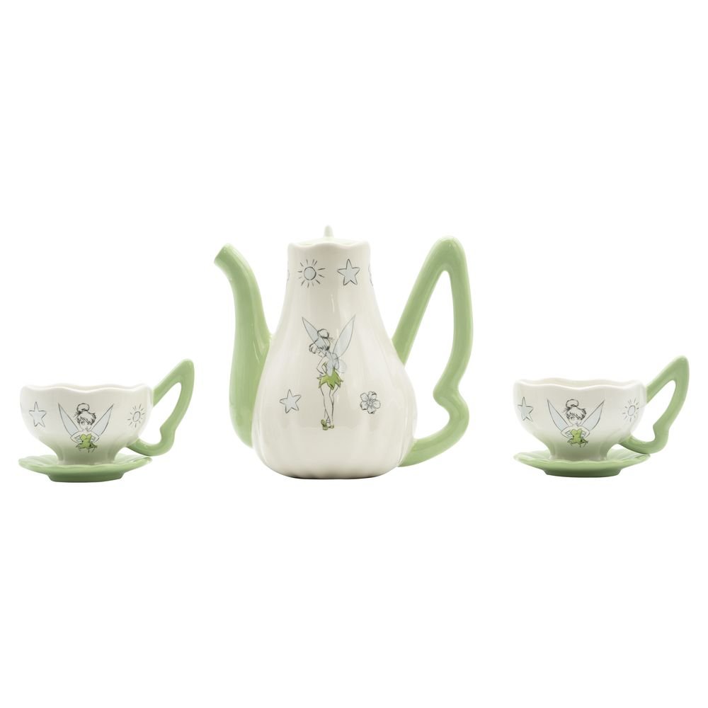 Tetera Con Juego De Tazas Campanilla Disney