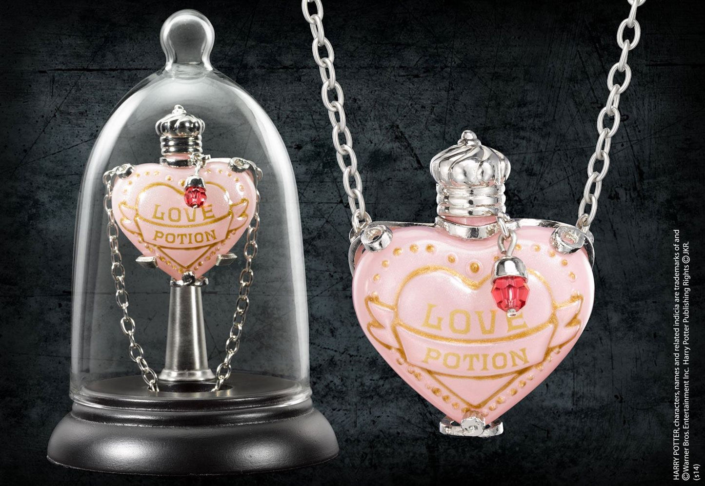 Harry Potter Pendant with Necklace and Amora Potion Display