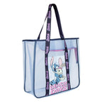Bolsa Playa Asas Transparente Rejilla Stitch