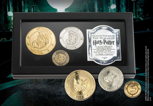 Harry Potter Replica Coin Set Gringotts Bank 