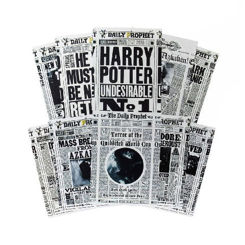 Lote de 20 postales de El Profeta Diario. Minalima-Harry Potter