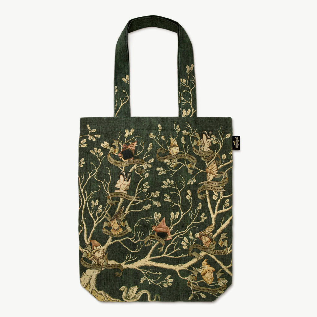 Bolso tote de tapicería MinaLima negro - Harry Potter