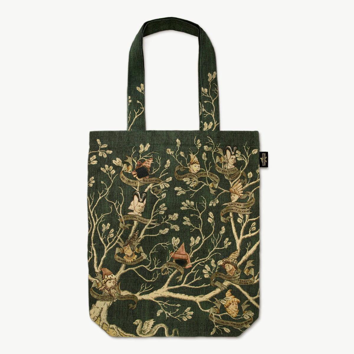 Bolso tote de tapicería MinaLima negro - Harry Potter