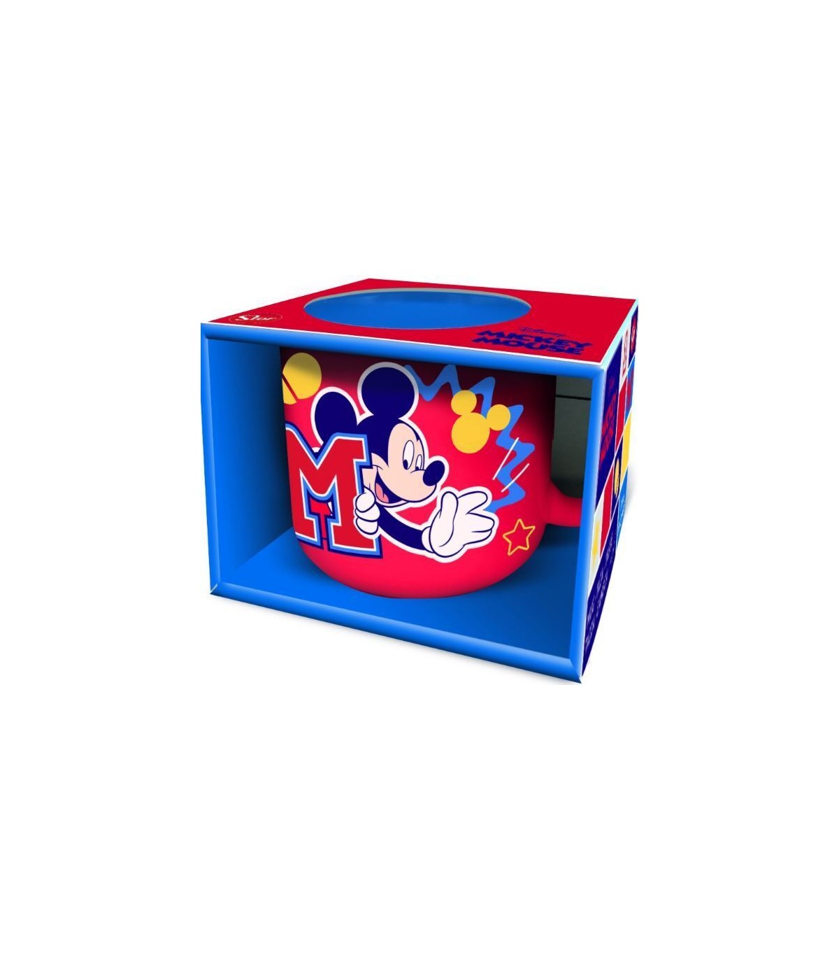 Mickey Taza Ceramica 355 Ml Full Deco En Caja Regalo