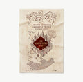 Paño de cocina con el mapa del Merodeador. Minalima-Harry Potter