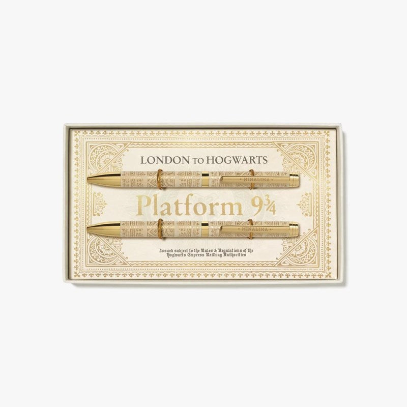 Juego de bolígrafos Ticket Expreso de Hogwarts Minalima