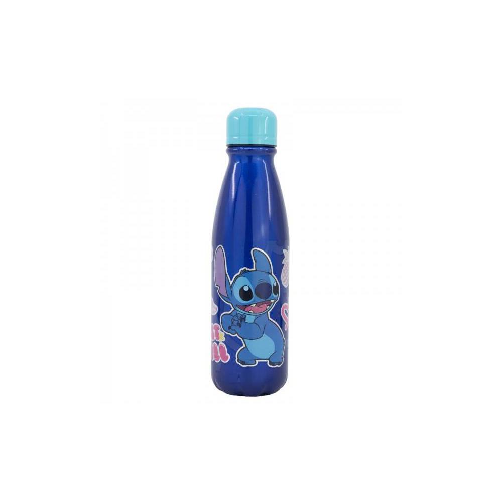 Botella de agua reutilizable de aluminio infantil de 600 ml de Stitch Palms