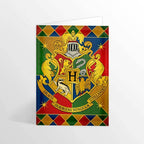 Tarjeta de felicitación - Escudo de Hogwarts. Minalima-Harry Potter