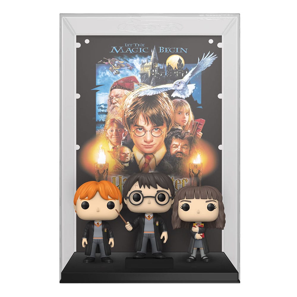 ¡Harry Potter POP! Poster de Película y Figura La Piedra Filosofal 9 cm