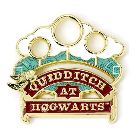Harry Potter Insignia con alfiler Quidditch (Dorado)