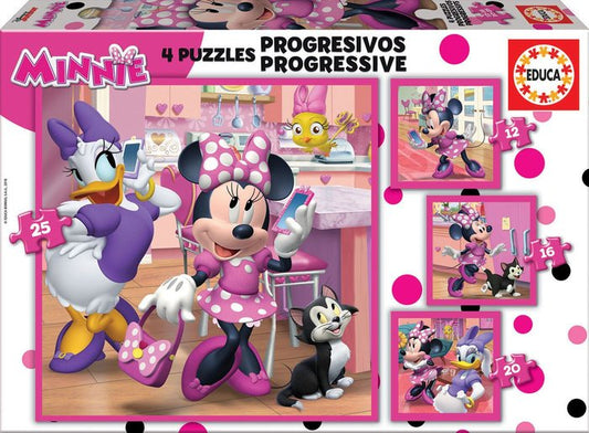 Puzzle Progresivos Minnie Happy Helpers 12-16-20-25