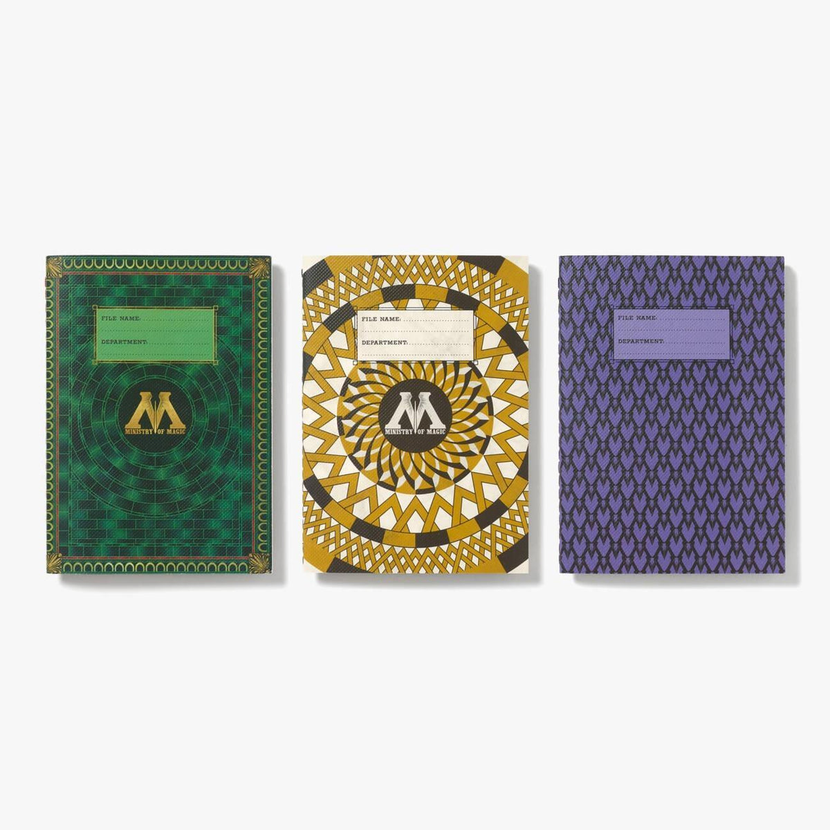 Juego de 3 cuadernos del Ministerio de Magia MinaLima - Harry Potter