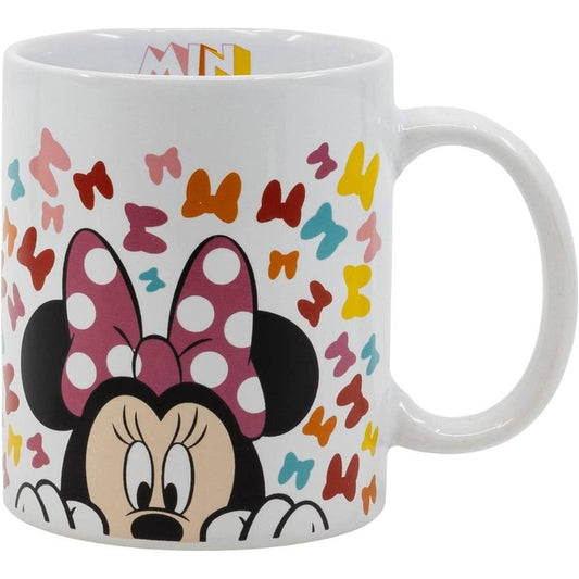 Taza Cerámica 325 Ml En Caja Regalo Minnie So Edgy Bows