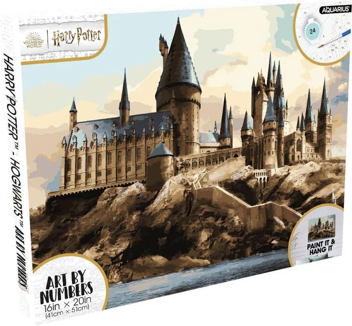 (PRE VENTA) Harry Potter Set de Pintar por Numeros Hogwarts 40 x 50 cm