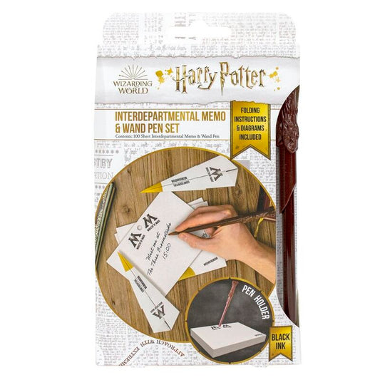 Set de Papelería Harry Potter Memos y Varita