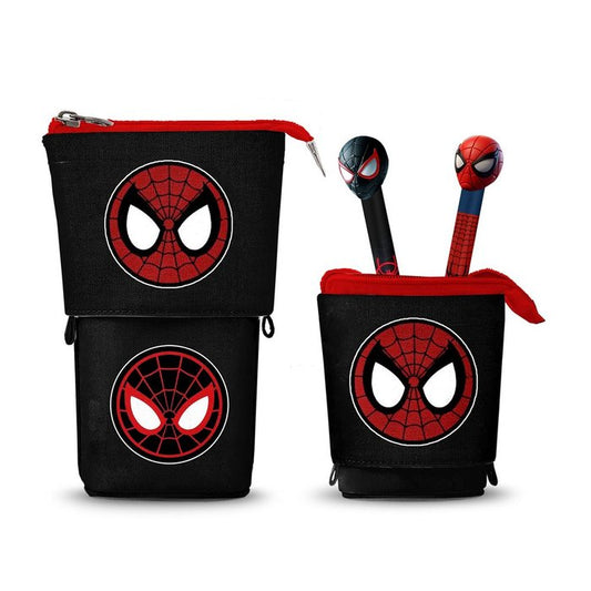 Set Portatodo Cubilete Extensible Spiderman + 2 Bolis Gel