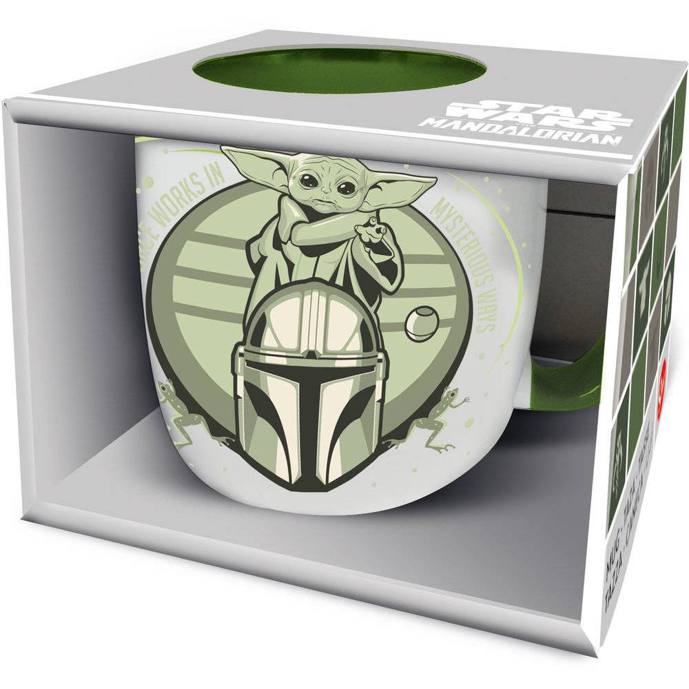 Taza cerámia .elite 380ml Grogu Mandalorian en caja regalo