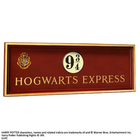 Replica Placa Anden 9 3/4 Hogwarts Express Harry Potter Noble Collection
