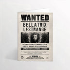 Tarjeta de felicitación lenticular - Se busca a Bellatrix Lestrange. Minalima-Harry Potter