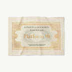 Paño de cocina con diseño de billete de Hogwarts. Minalima-Harry Potter