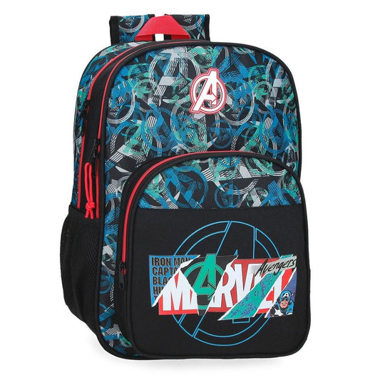 Mochila Escolar Doble 40Cm Marvel Shield