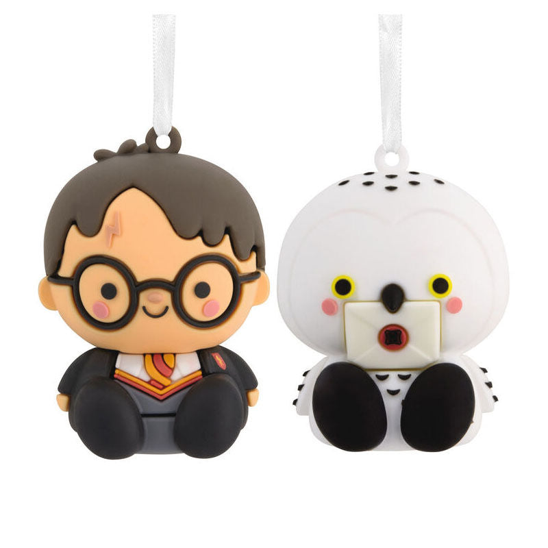 Set de dos adornos Better Together Harry & Hedwig PVC