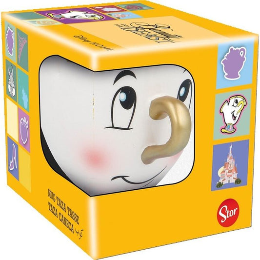 Taza Ceramica 3D 190 Ml Chip La Bella Y La Bestia