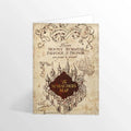 Tarjeta de felicitación - Mapa del Merodeador. Minalima-Harry Potter