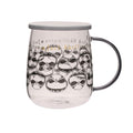 Taza Cristal Disney Con Tapa Pesadilla Antes De Navidad