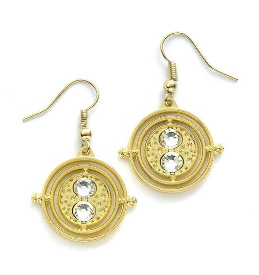 Harry Potter Pendientes Time Turner (bañado en oro)