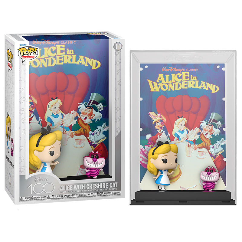 Disney (100 Aniverdario) - Pop Movie Poster Alice With Cheshire Cat