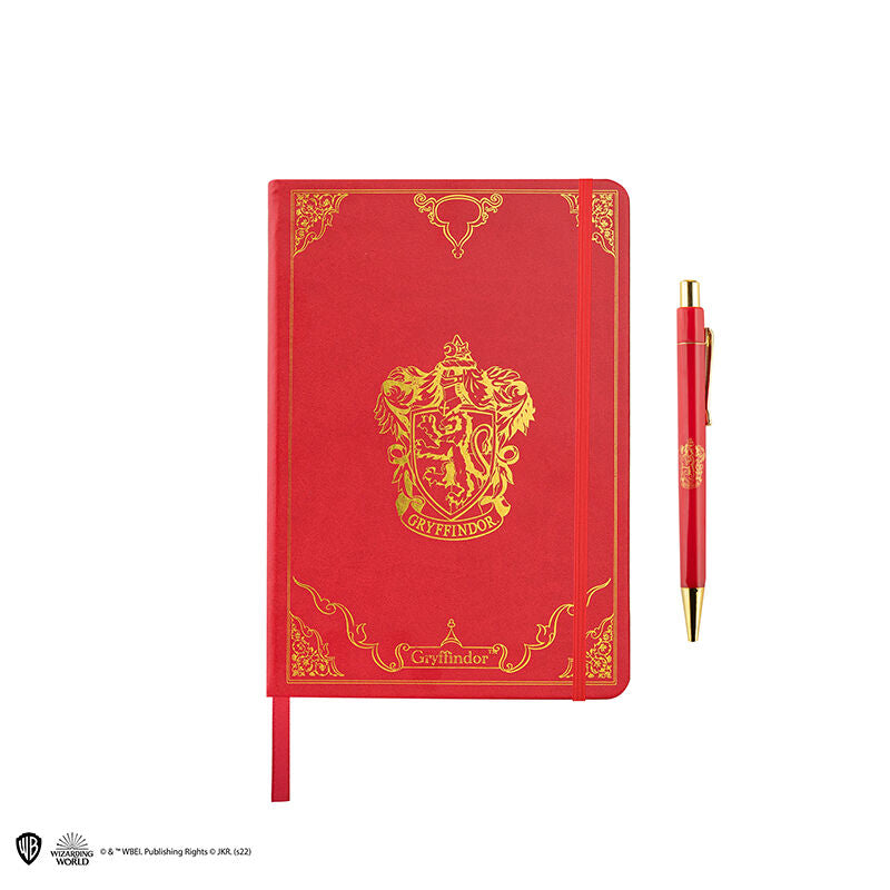 Set Premium Notebook y Bolígrafo Gryffindor