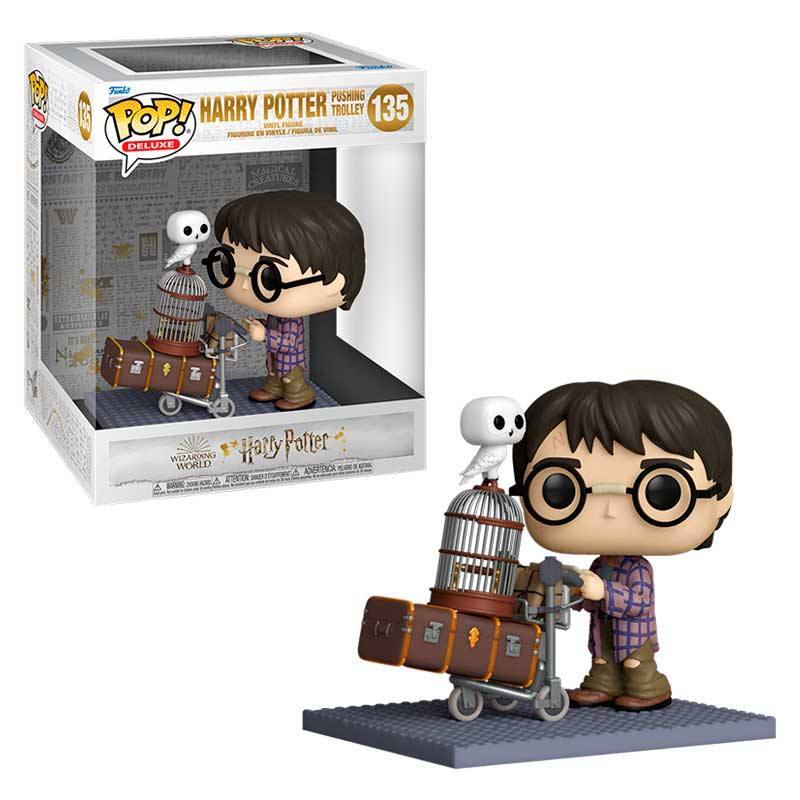 Figura Pop! Deluxe Harry Potter empujando carrito