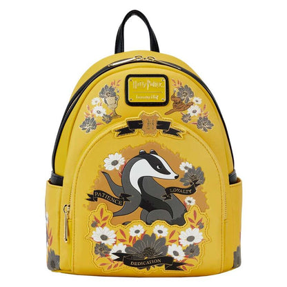 Mochila Hufflepuff House Floral Harry Potter Loungefly 26cm