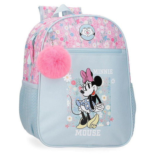 Mochila Infantil Minnie Happy 33Cm Adapt A Carro